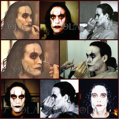 My big love #brandonlee the crow #makeup 💓 The Crow Halloween Makeup, Eric Draven Makeup, The Crow Face Paint, The Crow Nails, The Crow Halloween Costume, The Crow Makeup For Women, The Crow Makeup, Crow Halloween Costume, The Crow Costume