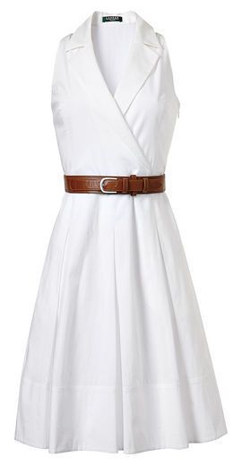 Áo Blu, Beauty Dress, Lauren By Ralph Lauren, Dress With Belt, Ralph Lauren Dress, Little White Dresses, Rehearsal Dinners, Classy Dress, Trendy Dresses