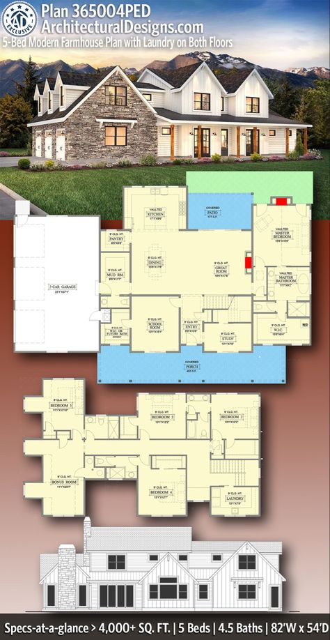 5 Bedroom 3.5 Bath Floor Plans, 5 Bed Floor Plans, Building A House Floor Plans, 5 Bedroom House Plans Open Floor, 6 Bedroom House Plans Farmhouse, 5-6 Bedroom House Plans, 5 Bedroom 2 Story House Plans, House Plans 5 Bedroom 2 Story, 7 Bedroom House Plans Farmhouse