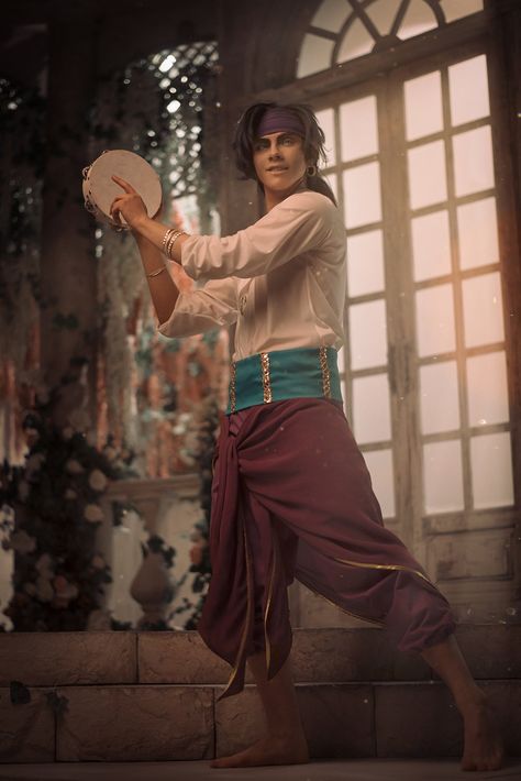 Male Esmeralda, Esmeralda Cosplay, Genderbent Cosplay, Gender Bend Cosplay, Bells Of Notre Dame, Disney Genderbend, Esmeralda Disney, Disney Gender Bender, Disney Characters Costumes