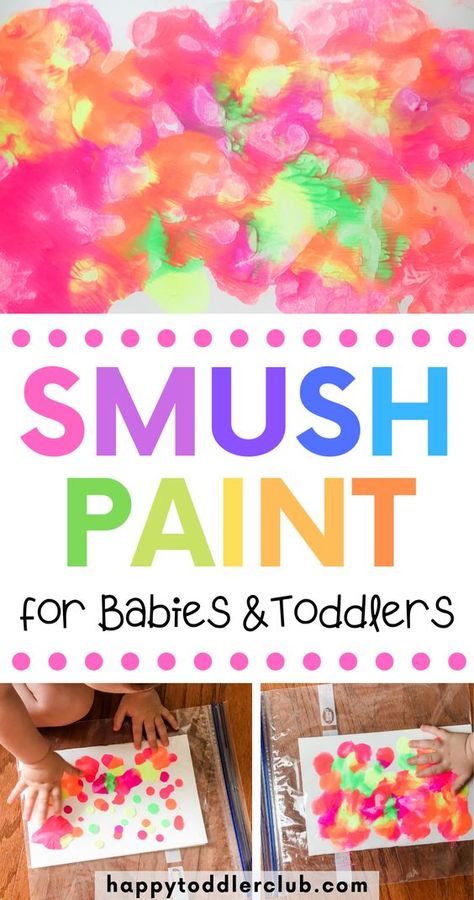 Painting For Toddlers, Activity For Babies, Idea Of Painting, Easy Toddler Crafts, Toddler Painting, Happy Toddler, Art Activities For Toddlers, Toddler Art Projects, Toddler Arts And Crafts