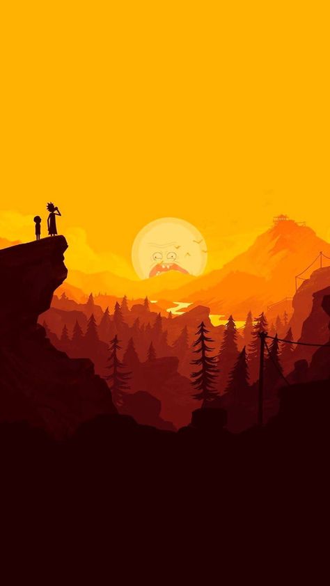 Rick And Morty, Trees, Sun