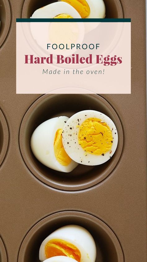 Who is a fan of hard boiled eggs? We are! There are so many ways to prepare hard boiled eggs, but we love making hard boiled eggs in oven. Hard Boiled Eggs In Oven, Boiled Eggs In Oven, Oven Boiled Eggs, Boiled Eggs In The Oven, Baked Hard Boiled Eggs, Eggs In The Oven, Gerd Recipes, Easy Hard Boiled Eggs, Eggs In Oven