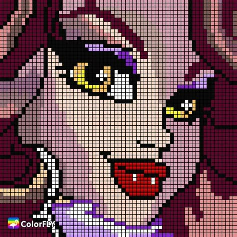 Monster High Pixel Art Grid, Mochila Crochet, Graph Crochet, Easy Pixel Art, Pixel Art Templates, Pixel Crochet, Pixel Art Grid, Tapestry Crochet Patterns, Crochet Design Pattern