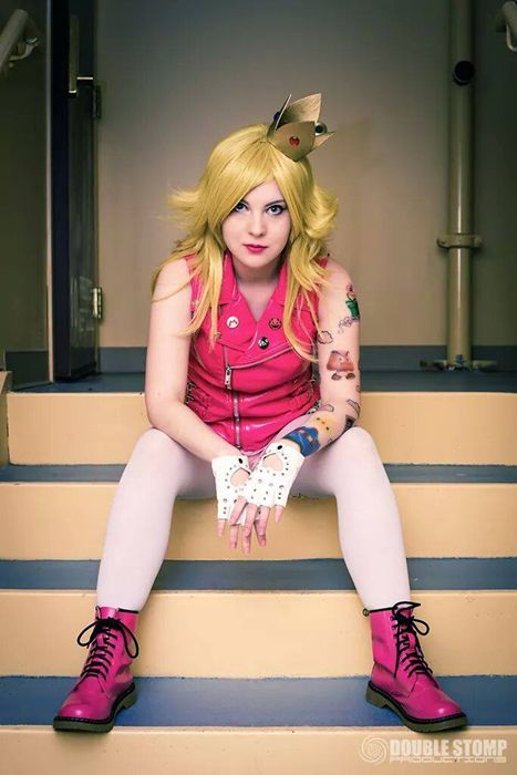 Peachs Punk Phase  Cosplay Costume Costumes Meme Punk Princess Peach, Princess Peach Closet Cosplay, Super Mario Characters, Princess Peach Cosplay, Mario Cosplay, Peach Cosplay, Peach Costume, Closet Cosplay, Cosplay Inspiration