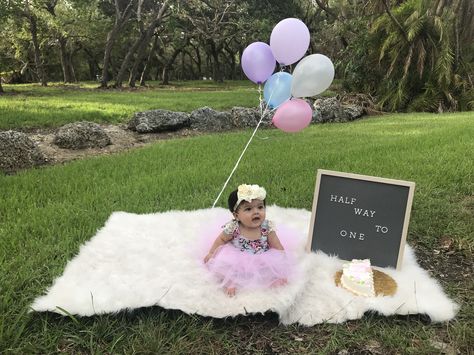 Half way to one 6 Month Shoot, Half Way To One, Donut Themed Birthday Party, Half Birthday, 2 Birthday, 6 Month Baby, Themed Birthday Party, Bday Ideas, Baby Photography