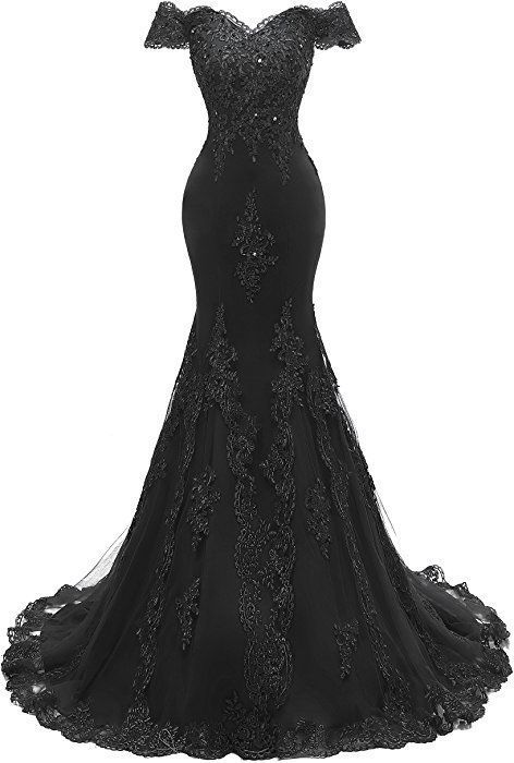 be53ee61104935234b174e62a07e53cfdesc48799228ri Gaun Abad Pertengahan, डिजाइनर कपड़े, Black Wedding Gowns, Off Shoulder Evening Gown, Beaded Evening Gowns, Mermaid Prom Dresses Lace, Prom Dresses Long Lace, Long Evening Dresses, Prom Dresses Long Mermaid