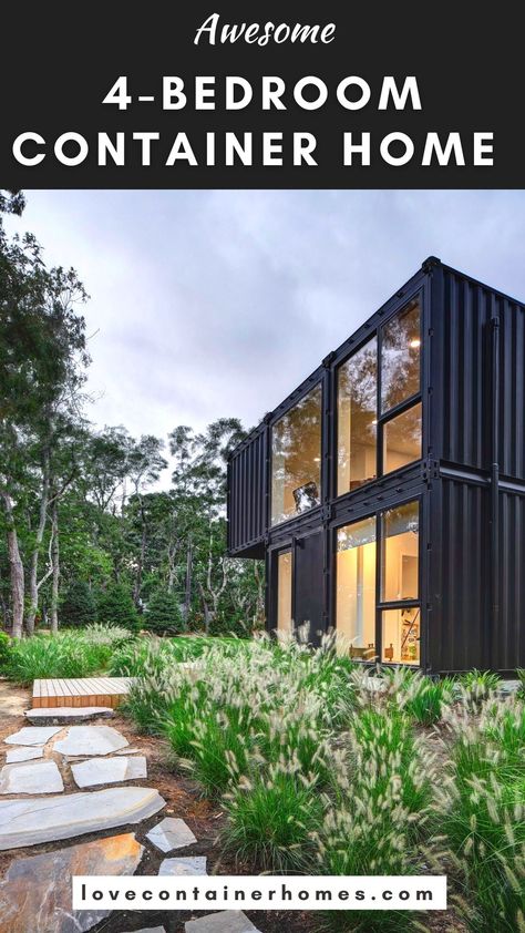 4 Bedroom Modern and luxury Shipping container home. Enjoy the tour of this beautiful container home. Shipping Container Homes Australia, Shipping Container Homes Cost, Tiny House Shipping Container, 1200 Sq Ft House, Container Homes Australia, Micro Living, House Floorplan, Container Homes Cost, Cargo Container Homes