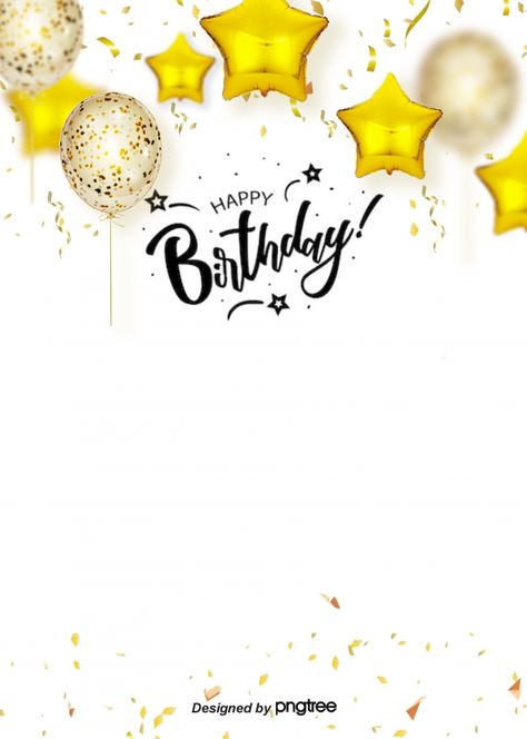 Golden Balloon Realistic Style Atmospheric Happy Birthday Background Birthday Background Ideas, Birthday Background Wallpaper, जन्मदिन की शुभकामनाएं, Background For Birthday, Happy Birthday Background, Happy Birthday Font, Birthday Background Design, Background Birthday, Ballon Party