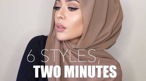 6 Minimalist Hijab Styles - Two Minutes Wraps - Hijab Fashion Inspiration Minimalist Hijab, Simple Fashion Outfits Minimal Style, Easy Hijab Style, Fashion Hijab Style, Styles Hijab, Desi Things, Hijab Stile, How To Wear Hijab, Simple Hijab Tutorial