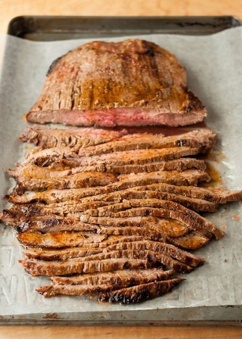 How To Cook Flank Steak in the Oven — Cooking Lessons from The Kitchn | The Kitchn Flank Steak In The Oven, Flank Steak Oven, Cook Flank Steak, Steak In The Oven, Flank Steak Fajitas, Skirt Steak Recipes, Steak In Oven, Flank Steak Recipes, Recipes Oven