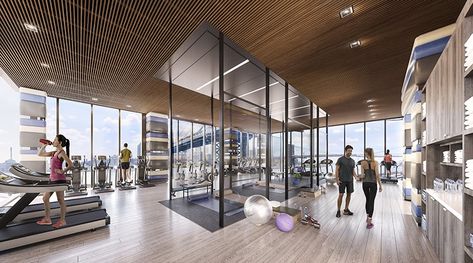 new york gym roundup luxury fitness centers Luxurious Gym, Fitness Center Design, Luxury Fitness, Gym Design Interior, Luxury Gym, Fitness Memes, Gym Interior, Fitness Facilities, Fitness Design