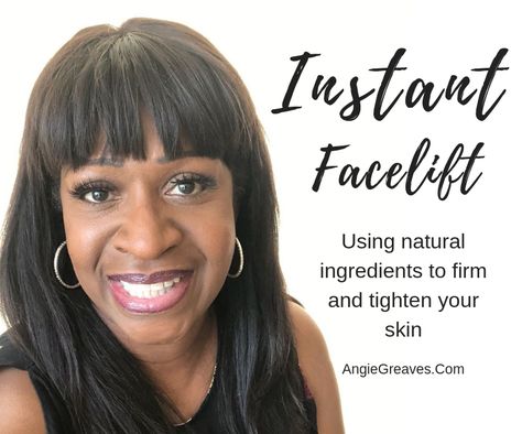 Instant Homemade Facelift – Angie Greaves Crepey Eyelids, Eyelid Cream, Eye Tricks, Instant Face Lift, Saggy Skin, Homemade Face Masks, Homemade Face, Face Lift, Sagging Skin