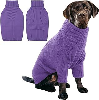 Amazon.com : Dog Apparel & Accessories Yorkie Poodle, Large Dog Sweaters, Girls Turtleneck, Small Dog Sweaters, Bulldog Francese, Dog Fleece, Dog Jumpers, Puppy Clothes, Dog Sweatshirt