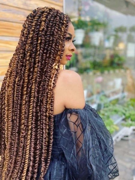 Passion Twist Hairstyles, Passion Twists, Twist Braid Hairstyles, Crochet Braids Hairstyles, Braid In Hair Extensions, African Braids Hairstyles, Crochet Hair, Goddess Braids, Box Braids Hairstyles