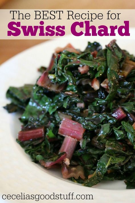 The Best Swiss Chard Recipe Ever Swiss Chard Recipe, Swiss Chard Recipes Easy, Cranberry Spinach Salad, Swiss Chard Recipes, Chard Recipes, Spinach Salad Recipes, Swiss Chard, Spinach Salad, Veggie Dishes