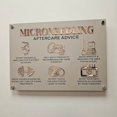 Facial Aftercare Advice Acrylic A3 Wall Sign Beauty Sign Business Sign Spa Sign Salon Sign Salon Decor - Etsy UK Skin Salon Decor, Facial Spa Decor, Med Spa Ideas, Medspa Interior Design, Facial Aftercare, Skin Salon, Spa Sign, Beauty Sign, Esthetician School