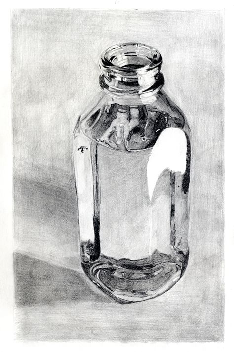 Still Life Sketch, Life Sketch, Bottle Drawing, Object Drawing, Charcoal Art, 3d Drawings, Arte Sketchbook, Pencil Art Drawings, Still Life Art