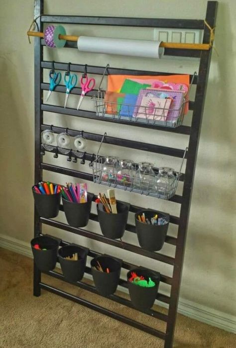 Craft Room Organization Storage, Dream Craft Room, Craft Room Design, Kids Room Organization, Craft Room Storage, Craft Room Office, Organization Kids, Home Organization Hacks, Craft Room Organization