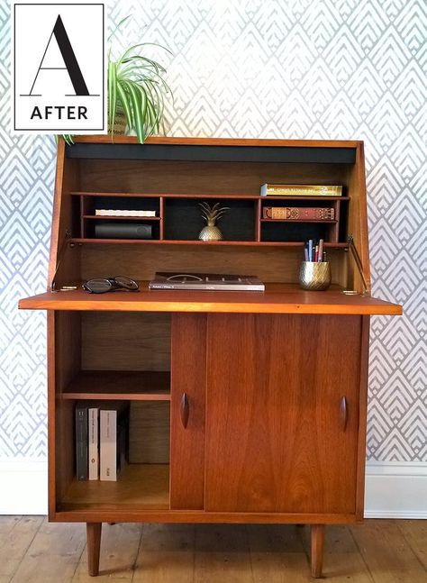 Secretary desk makeover