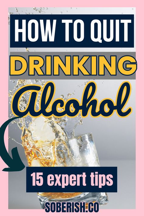 Thinking about giving up alcohol, whether for good or just for a while? Here are 15 simple tips to help you. Let's explore the benefits of quitting drinking and find ways to make it happen. What To Do Instead Of Drinking Alcohol, How To Stop Drink Alcohol, How To Help An Alcoholic, How To Quit Drinking, Quitting Drinking, Quiting Alcohol Benefits, Before Drinking Alcohol Tips, Before And After Quitting Drinking, Benefits Of Not Drinking Alcohol