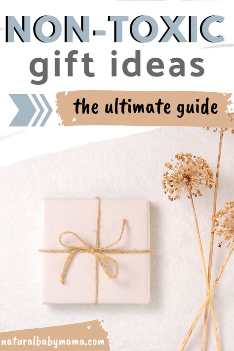 This comprehensive non-toxic gift idea guide will help you find the perfect gift.  Everything from personal care to monthly subscriptions to home goods - you will surely find a perfect non-toxic gift! Organic Gift Ideas, Holistic Gifts Ideas, Crunchy Mom Gifts, Natural Gift Ideas, Free Gift Idea, Health Gifts, Organic Gifts, Kids Cleaning, Organic Wine