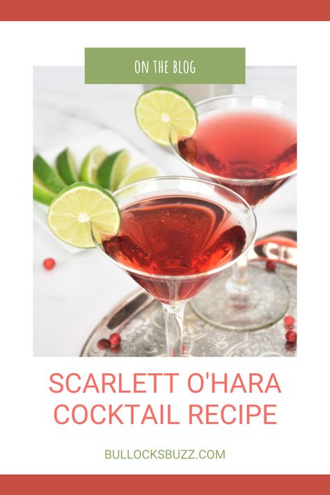 Fruity Cocktail Recipes, Bartender Recipes, Scarlett O Hara, Fruity Cocktails, Drinks Alcohol Recipes, Refreshing Cocktails, Cranberry Juice, Adult Drinks, Flavor Profiles