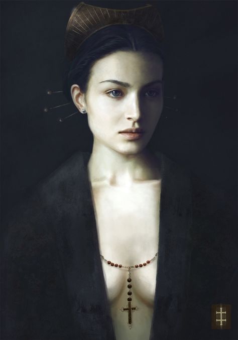 Eve Ventrue, Conceptual Artist, Digital Portrait Art, Dark Ages, Medieval Fantasy, Digital Portrait, Character Portraits, Dark Fantasy Art, Portrait Art