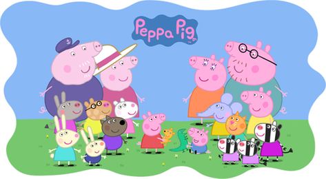 4122 views Peppa Pig Background, Jessie Characters, Peppa Pig Imagenes, Peppa Pig Party Supplies, Danny Dog, Grandpa Pig, Rebecca Rabbit, Peppa Pig Colouring, Peppa Pig Wallpaper