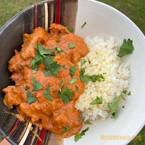 This tasty Keto Butter Chicken Recipe is a crowd pleaser. Low carb and keto versions. #lowcarbrecipes #indianrecipe #ketorecipe Keto Butter Chicken Crock Pot, Keto Butter Chicken Recipe, Butter Chicken Recipe Keto, Keto Clam Chowder, Low Carb Chicken Enchilada Skillet, Keto Connect Butter Chicken, Keto Butter Chicken, Indian Butter Chicken Recipe, Simple Keto Recipes