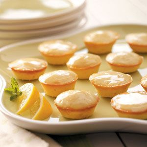 Moist Lemon Tea Cakes Recipe from Taste of Home Southern Tea, Lemon Tea Cake, Tea Cakes Recipes, Tea Cake, Mini Pies, Lemon Tea, Köstliche Desserts, Lemon Desserts, Sweet Delights