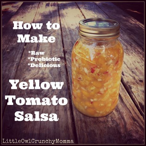 Orange Tomato Salsa, Yellow Tomato Salsa Canning, Canning Yellow Tomatoes, Yellow Tomato Salsa, Extra Tomatoes, Fermented Salsa, Fermented Recipes, Canned Salsa Recipes, Salsa Canning Recipes