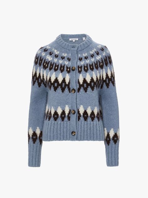 The Fair Isle Sweater Is Never Not in Style—Shop 24 of the Best Fair Isle Cardigan, Bearded Lady, Flattering Jeans, Classic Jacket, Fair Isle Knitting, Classic Chic, Veronica Beard, American Women, Fair Isle