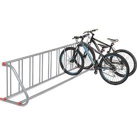 Grid Bike Rack, 9-Bike, Single Sided, Powder Coated Galvanized Steel Bicycle Rack Design, Rack Velo, Bike Rental Shop, Indoor Bike Rack, Indoor Bike Storage, Outdoor Bike Storage, Bike Storage Rack, Support Velo, Bicycle Storage