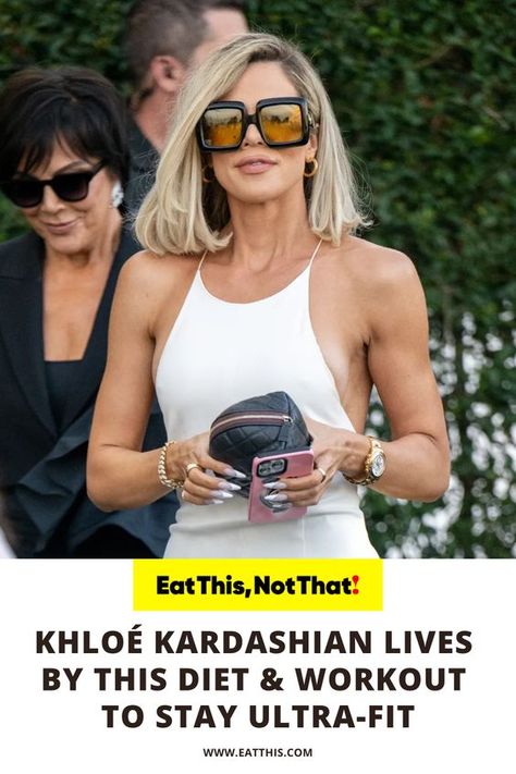 Khloe Kardashian Diet, Kardashian Diet, Best Diet Foods, Healthy Eating Diets, Khloé Kardashian, Online Fitness, Best Diet Plan, Celebrity Workout, Lose 50 Pounds