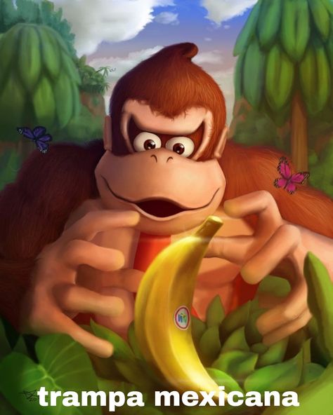 Draw Donkey, Donkey King, Kong Wallpaper, Flower Garden Pictures, Banana Tea, King Wallpaper, Water Before Bed, American Flag Photos, Donkey Kong Country