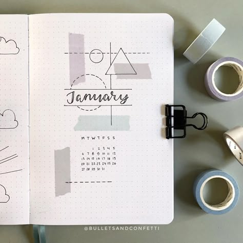 Silje | BulletJournal &doodles on Instagram: “I felt like doing a more minimal theme for January. I’m just beginning to get to know my new Archer & Olive journal. I can see why so many…” Bullet Journal Minimalist, January Bullet Journal, Bullet Journal 2020, Bullet Journal Cover Ideas, Minimal Theme, Bullet Journal Notes, Bullet Journal Ideas, Bullet Journal Mood, Bullet Journal Aesthetic