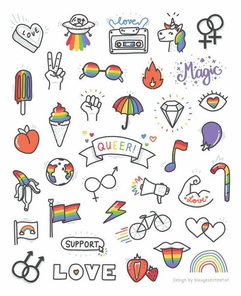 Gay Pride Tattoos, Lgbt Tattoo, Letters Tattoo, Gay Tattoo, Lgbt Sticker, Pride Tattoo, Rainbow Tattoos, Gay Sticker, Month Stickers