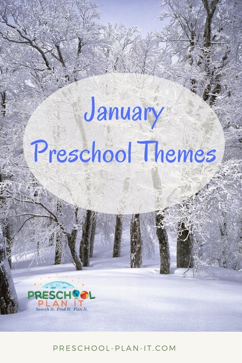 Monthly Themes For School, Themes For School Year, Themes For School, Preschool Monthly Themes, January Preschool Themes, January Lesson Plans, January Themes, January Preschool, All About Me Preschool Theme