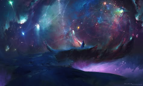 ArtStation - Nebula, Shahab Alizadeh Fantasy Settings, Astral Plane, Space Fantasy, Star Painting, Fantasy Places, Fantasy Art Landscapes, Fantasy Concept Art, 판타지 아트, Environment Concept Art