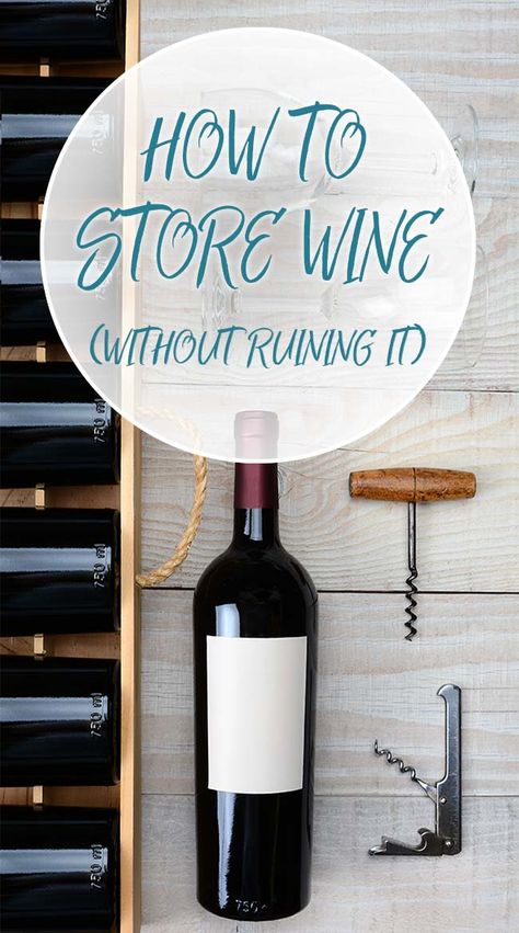 How to Store Wine Open Wine Storage, How To Store Wine, How To Store Wine Bottles, Wine 101, Texas House, Wine Refrigerator, How To Store, Cooking Wine, Wine Opener