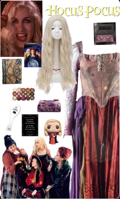 Sarah Sanderson Outfit, Hocus Pocus Sarah Sanderson, Sarah Sanderson, Outfit Shoplook, Hocus Pocus, Kitty, Polyvore