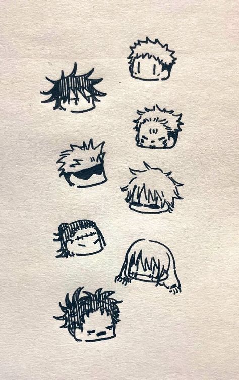 Jujutsu Kaisen Doodle, Cute Anime Doodles, Mini Anime Tattoos, Cute Anime Tattoos, Jujutsu Kaisen Tattoo Ideas, Jjk Tattoo Ideas, Anime Doodles, Anime Tattoo Ideas, Mini Drawing