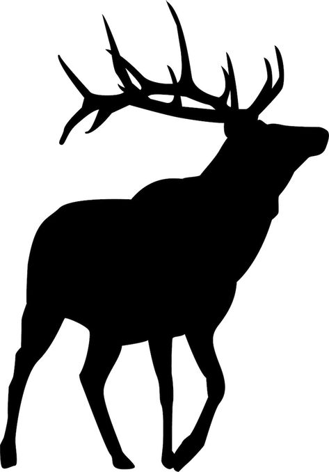 Elk Outline, Elk Svg, Dremel Ideas, Elk Silhouette, Hunter Svg, Hirsch Silhouette, Hunting Svg, Horseshoe Projects, Bull Elk