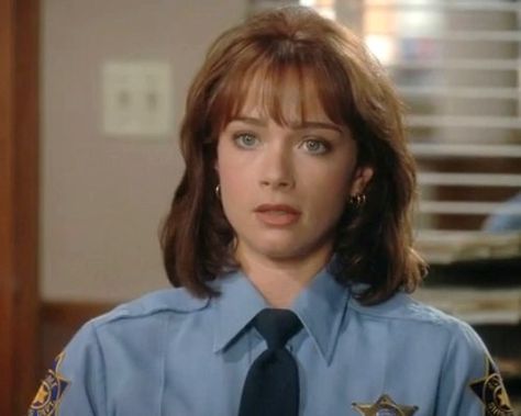 Lauren Holly in Picket Fences Lauren Holly, Soft Bangs, Picket Fences, Female Cop, Tv Photo, Game Shows, Old Pics, Talk Shows, Celebrity Pics