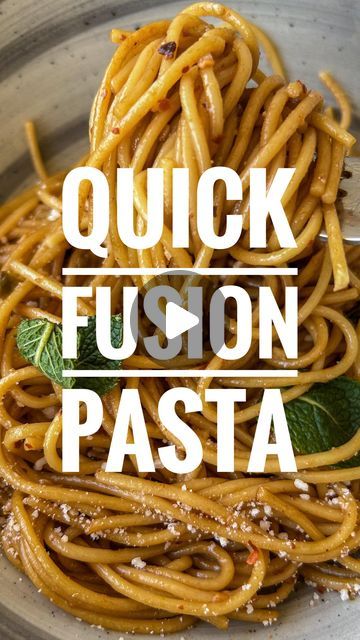 Ghalia Kattan | Fusion Pasta 🍝

A pasta dish that’s ready in less than 10 minutes is exactly what I needed on #CheatDayFriday! Imagine a mix of Ital... | Instagram Fusion Pasta, Pasta Parmesan, Pasta Water, Red Chili Flakes, Spring Onions, Spicy Food, Cheat Day, Main Course Recipes, Asian Flavors