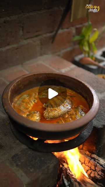 Village Cookings on Instagram: "Kerala Special Pearl Spot Fish Curry - Karimeen Curry" Kerala Style Fish Curry, Kerala Special, Kerala Fish Curry, Fish Curry, April 11, Kerala, Sri Lanka, Seafood, Fish