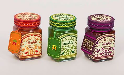 Retro vintage packaging design - Packaging and Design UK Food Jar Packaging Design, Dip Packaging Design, Vintage Inspired Packaging, Salsa Packaging Design, Salsa Packaging, Dip Packaging, Salsa Labels, Retro Packaging Design, Vintage Packaging Design