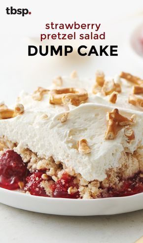 Dump Cake Recipes White Cake, Easter Dump Cake Recipes, White Cake Mix Dump Cake, Easter Dump Cake, White Cake Mix Ideas, Yellow Cakes, Cute Easter Desserts, Dump Recipes, Strawberry Pretzel Salad