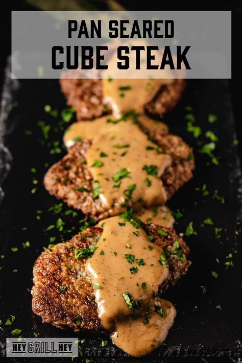 Pan Seared Cubed Steak, Marinade For Cube Steak, Deer Cubed Steak Recipes, Grilled Cube Steak Recipes, Pan Fried Cube Steak, Grilled Cube Steak, Cubed Steak Recipes, Fried Cube Steak, Steak Recipes Pan